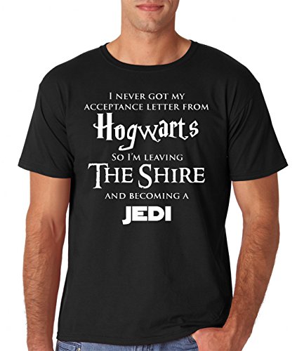 AW Fashion's Hogwarts Harry Potter Star Wars Jedi Inspired Funny Slogan Premium Men's T-Shirt