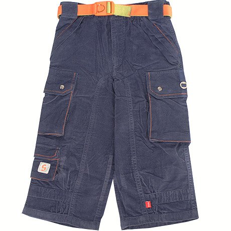 Buy Shilav Clash Washed Cargo Cords in Navy
