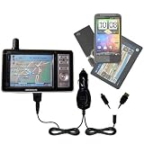 Double Car Charger with tips including a tip for the Medion MDPNA 150 - uses Gomadic TipExchange Technology