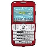 Amzer Rubberized Snap On Crystal Hard Case for Samsung Code i220 (Red)