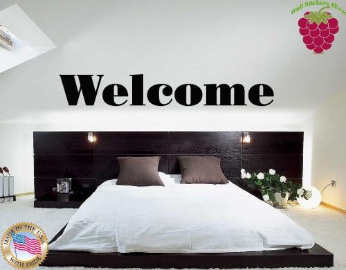 Wall Stickers Vinyl Decal Lettering Welcome for Guest Room ig1175