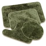 Royale Peridot Green 24x40 Plush Bath Rug