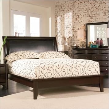 200410KW Phoenix California King Upholstered Platform Bed in Cappuccino,Coaster Furniture,218339