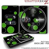 DJ Hero Skin Lots Of Dots Green on Black fit XBOX 360 and PS3 (DJ HERO NOT INCLUDED)