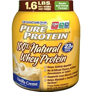 Pure Protein 100% Natural Whey Protein 1.6 lb (725 g) $13.51
