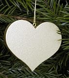 Produkt-Bild: Christbaumschmuck Herz gold, vom Erzgebirge