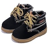 「HIKARE」子供シューズ　防寒ブーツ　ショートブーツ 編み上げブーツ 男の子・女の子　人工絨毛　保温　キーズ靴　滑り止め　紐靴　男女兼用