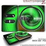 DJ Hero Skin Alecias Swirl 01 Green fit XBOX 360 and PS3 (DJ HERO NOT INCLUDED)