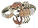 Alilang Gold Scorpion Wrap Bangle Bracelet Topaz Colored Crystal Rhinestone Scorpio