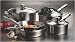 Cook's Corner 8 Piece Stainless Steel Cookware Set with Glass Lid