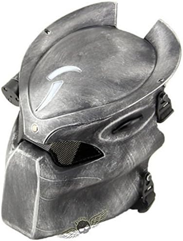 ZJZ Alien vs. Predator Mask CS Field Infrared Lamp Protective Mask Black