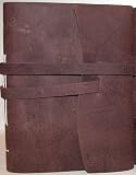 Rugged Handmade Leather 5x7 Journal Western Design