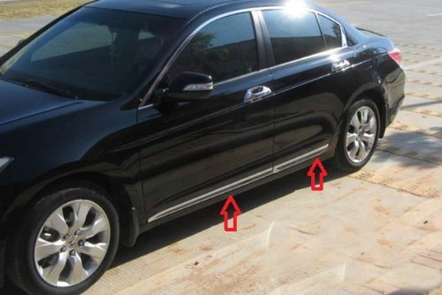 Auto Chrome Body Door Side Molding Trim Stainless 