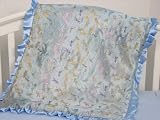 New Boutique Blue Dragonflies Silky Baby Blanket ** FREE SHIPPING**