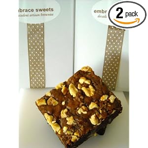 Embrace Sweets Chunky Walnut Brownies 12 pack by Embrace Sweets Brownie Boutique Collection