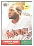 2010 Topps Heritage Baseball Card # 362 Brandon Allen (RC) (RC - Rookie Card) Arizona Diamondbacks - Mint Condition - MLB Trading Card Shipped In Protective ScrewDown Display Case!
