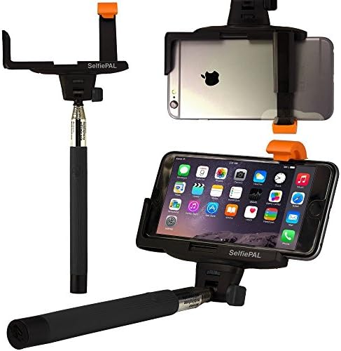 OPTIKAL SelfiePAL Wireless Bluetooth Remote Shutter Stick with Mount Clamp for Various Devices (iPhone 6, 6 Plus, 5, 5S, Note 4, 3, HTC One) - Black