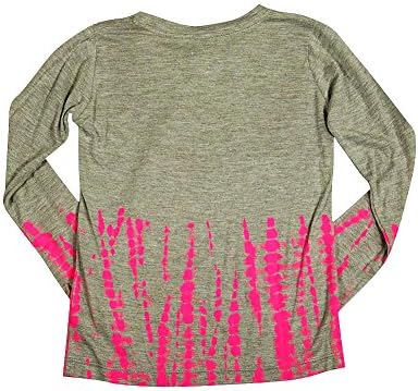 Flowers by Zoe - Big Girls' Long Sleeve Arrow Top, Grey 35805-14