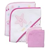 Circo Pink Set 2 Hooded Towel, 2 washcloth