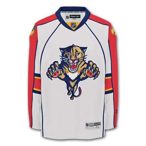 Florida Panthers Rbk Premier Replica White NHL Hockey Jersey
