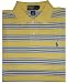 Men's Polo by Ralph Lauren Short Sleeve Polo Shirt Yellow with Multicolored Stripes