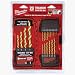 Milwaukee 48-89-1105 1/16-to-1/2-Inch Titanium-Coated Twist Drill Bit Assortment in Plastic Index, 20-Piece