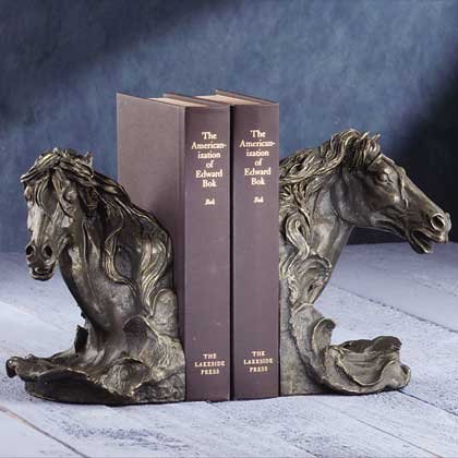 Horse's Head Bookends