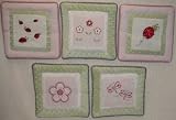 Lady Bug Wall Hanging - set of 5