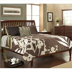 Newport Low Profile Sleigh Bed in Cordovan Size: Queen from Sleigh Beds