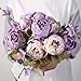 Luyue Peonies Artificial Flowers Vintage Faux Peony Arrangements Fake Flower for Vase Silk Floral Bouquet for Table Centerpiece Wedding Decoration Indoor Home Decor