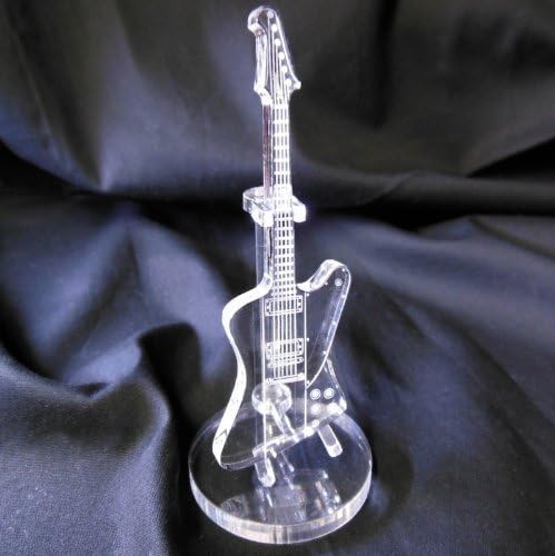 JzCreate Clear Acrylic Miniature Guitar (FB shape) by JzCreate
