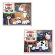 Melissa & Doug Lace and Trace Pets and Farm Set of 2 Items