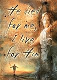 (20x28) Jesus Christ (He Died For Me, I Live For Him) Art Poster Print