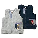 【アウトレット】La Chiave ベスト (80～130cm) キムラタンの子供服 グレー 80 ( 53308x53508-153 )