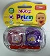 Nuby 2-Pack Prism Orthodontic Pacifiers, 12 Months