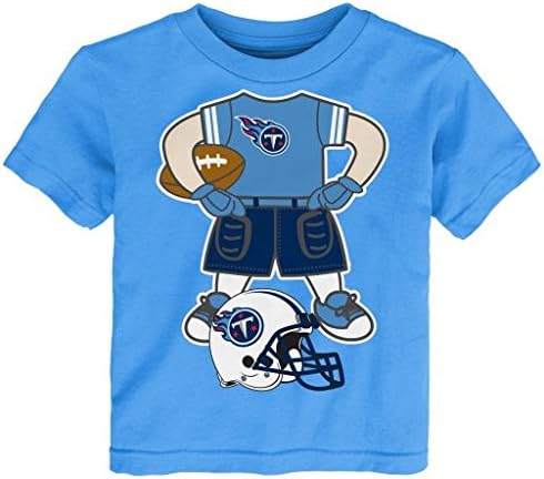 NFL Tennessee Titans Toddler/Infant Player Body Tee, 8#, 18 Months, Light Blue
