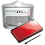 Crimson Red & Black Nintendo DS Lite Console & Free Crystal Carry Case