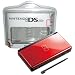 Crimson Red & Black Nintendo DS Lite Console & Free Crystal Carry Case
