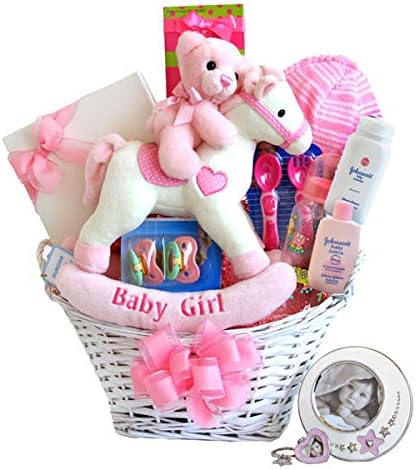 Rocking Baby Girl Gift Basket