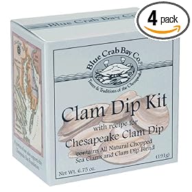 Blue Crab Bay Co. Clam Dip Kit, 6.75-Ounces (Pack of 4) by Blue Crab Bay Co.