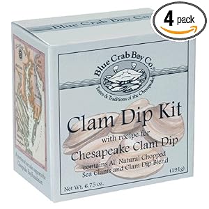 Blue Crab Bay Co. Clam Dip Kit, 6.75-Ounces (Pack of 4) by Blue Crab Bay Co.