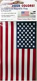 Magnegrafix Magnetic American Flag Decal, Pack of 1