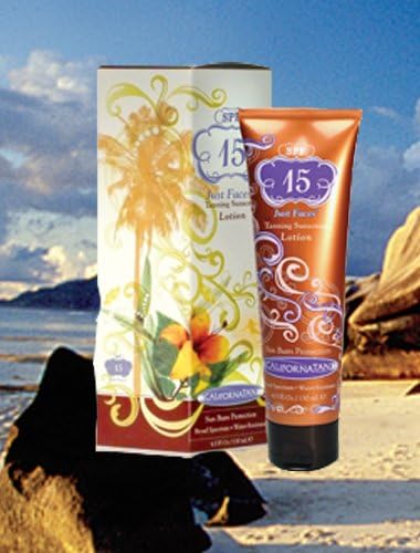 California Tan Just Faces SPF 15 Tanning Lotion Sunscreen 4.5 oz