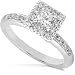 1/2ctw Princess and Round Brilliant Diamond Engagement Ring (HI/I1)