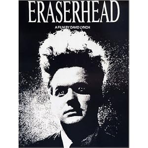 Vintage Black and White David Lynch Horror Movie Poster Eraserhead