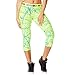 Zumba Womens Hyper Melt Metallic Capri Leggings