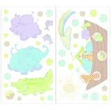 Jessica Breedlove Noahs Ark Stick Ups, Blue Brown by Pem America