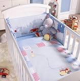 Izziwotnot - Humphreys Little Red Car Cot/Cotbed Bumper