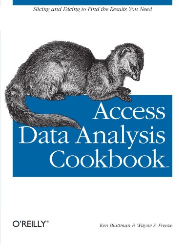 Access Data Analysis Cookbook  0596101228 pdf