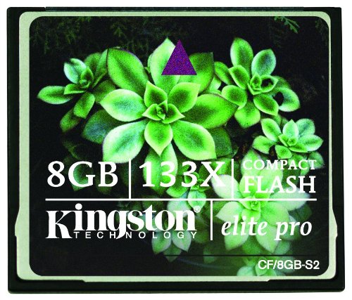 Kingston Elite Pro 8 GB 133x CompactFlash Memory Card CF/8GB-S2